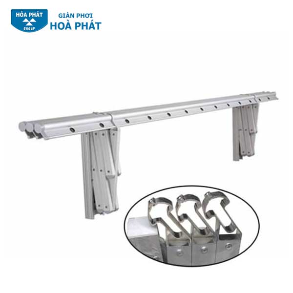 Giàn Phơi Thông Minh Hòa Phát HP05 - 3 Thanh, Gắn Tường 3 thanh